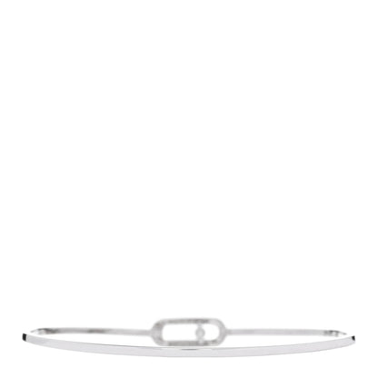 Messika 18K White Gold Diamond Move Uno Flex Bangle Bracelet 2 of 4