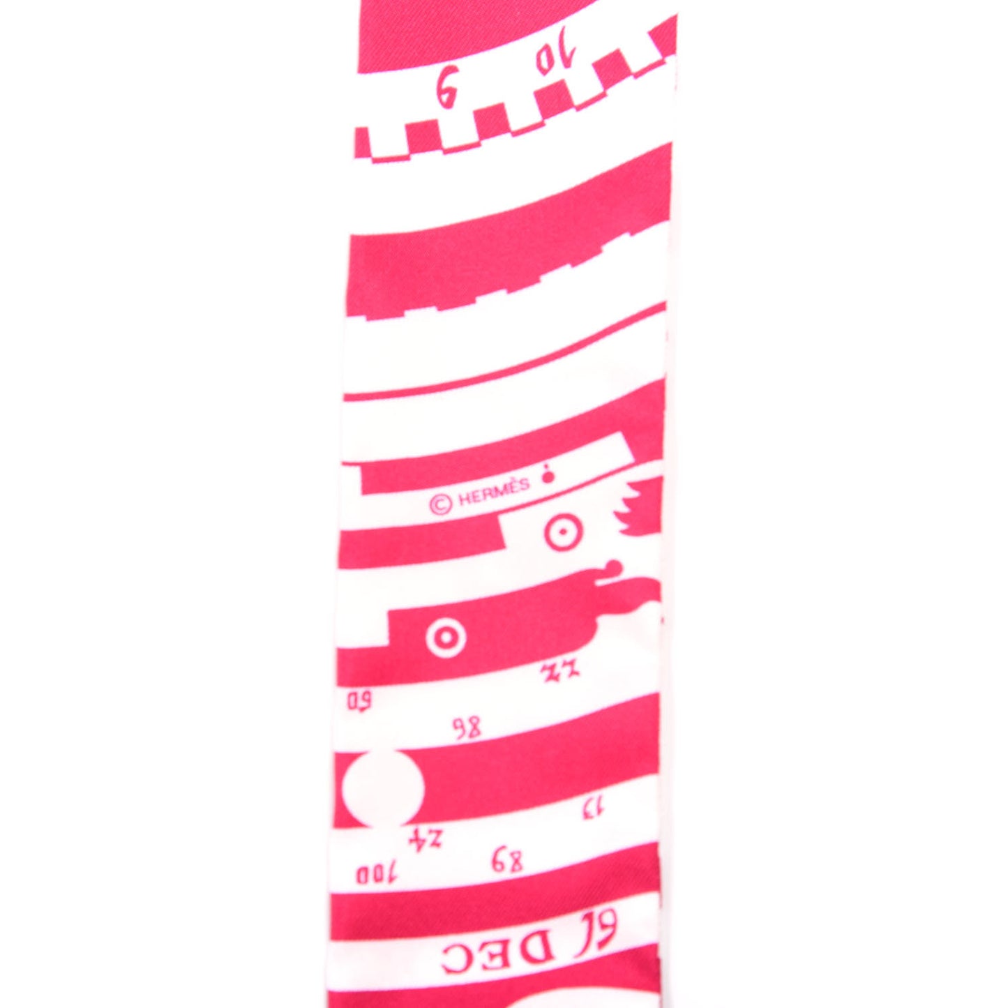 Silk Astrologie a Pois Twilly Fuchsia White Bordeaux