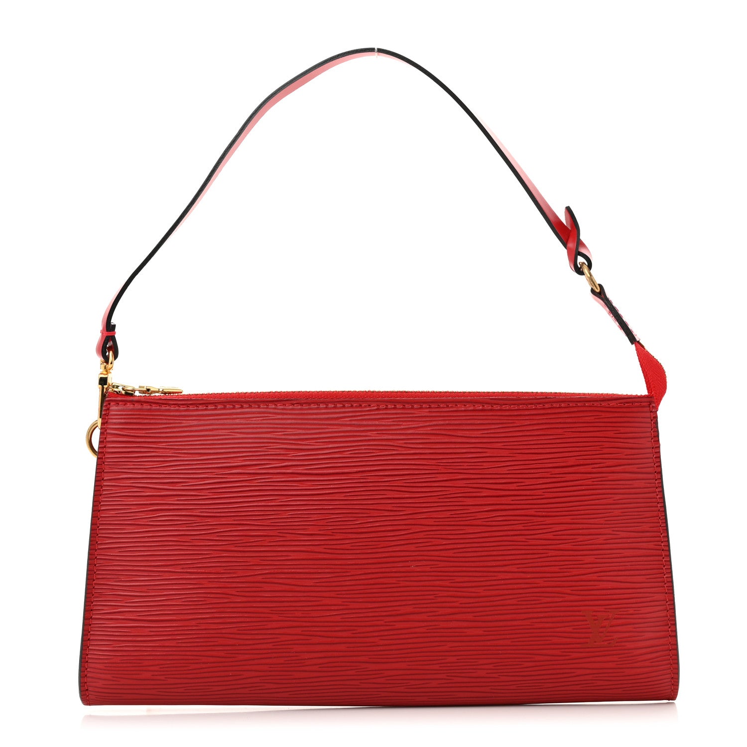 Louis Vuitton Epi Pochette Accessories 24 Castillan Red 1 of 9