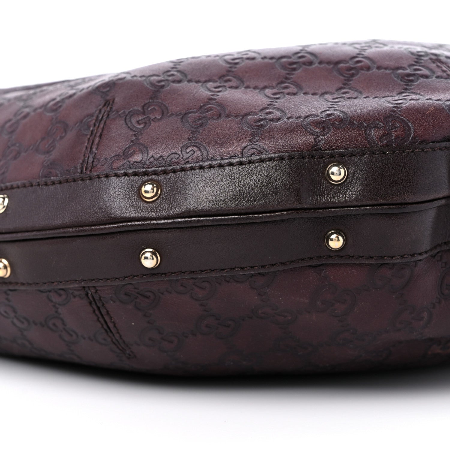 Gucci Guccissima Large Biba Hobo Dark Brown 8 of 14