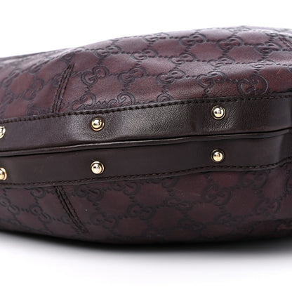 Gucci Guccissima Large Biba Hobo Dark Brown 8 of 14
