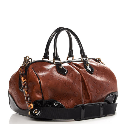 Louis Vuitton Cuir Embossed Monogram Stephen Bag Fauve 3 of 10