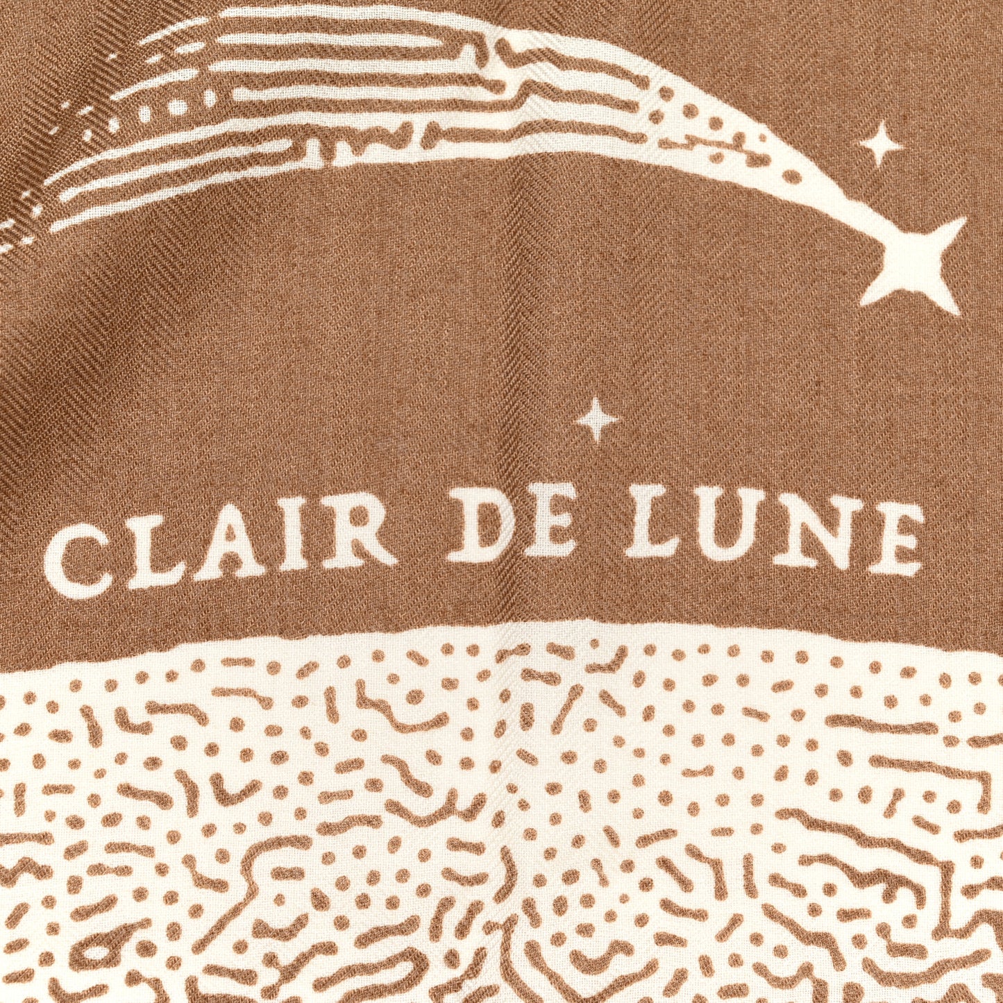 Silk Cashmere Clair De Lune Shawl 140 Camel White