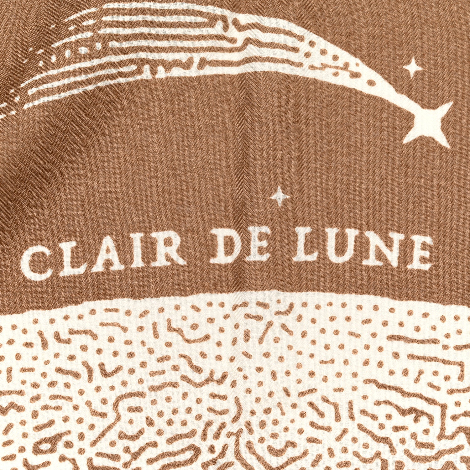 Hermes Silk Cashmere Clair De Lune Shawl 140 Camel White 4 of 5