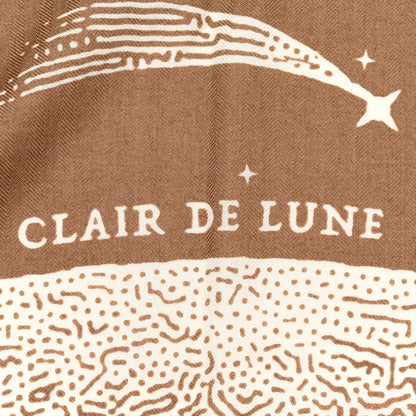 Hermes Silk Cashmere Clair De Lune Shawl 140 Camel White 4 of 5