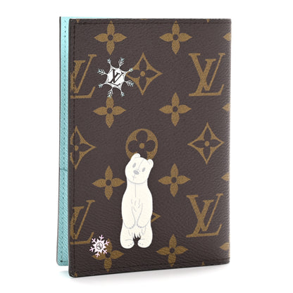 Louis Vuitton Monogram 2025 Christmas Animation Passport Cover Azur Frost 3 of 7