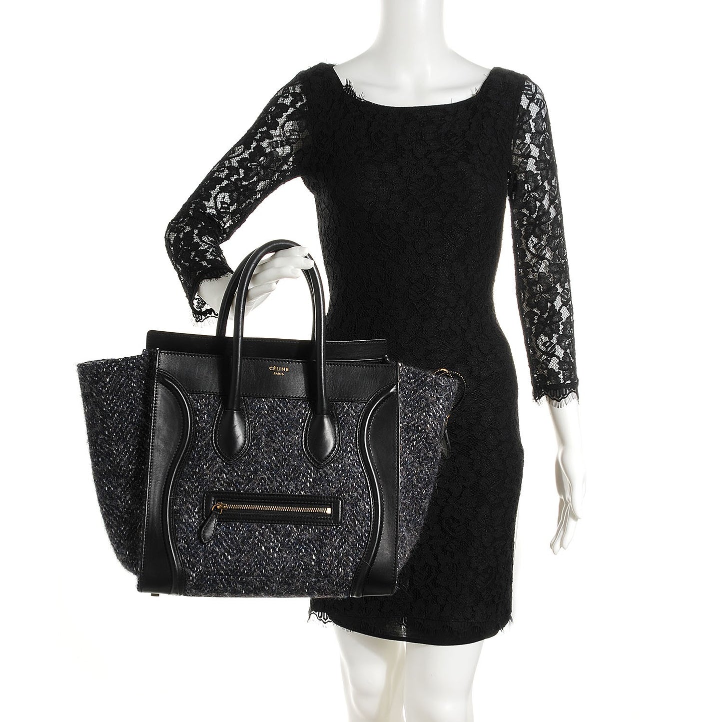 Smooth Calfskin Tweed Mini Luggage