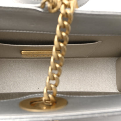 Chanel Metallic Lambskin Quilted Evening By The Sea Clutch Silver 5 of 9