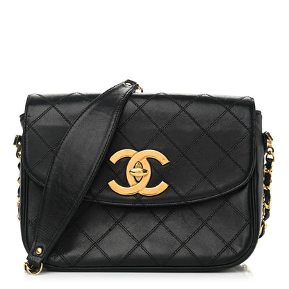 Chanel Lambskin Quilted Small Single Flap Black 1 of 11