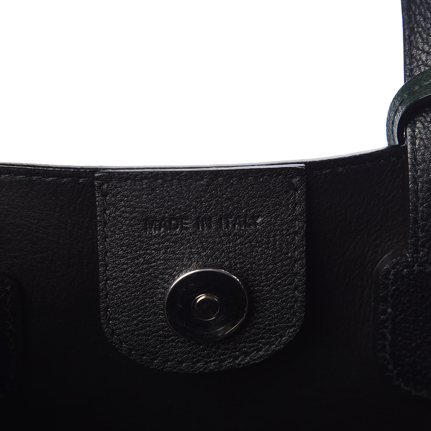 Grained Calfskin Small Blossom Tote Black