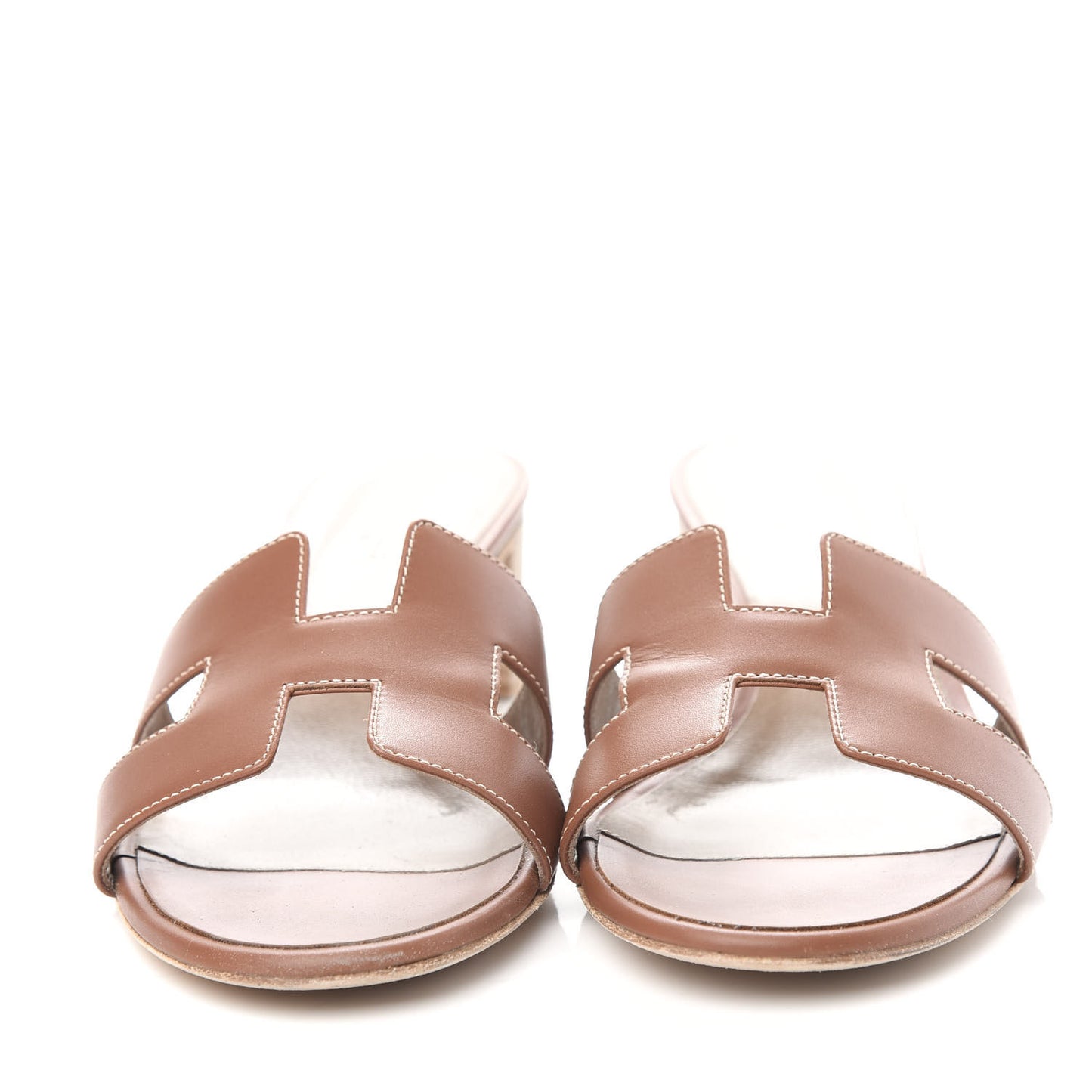 Calfskin Oasis Sandals 39.5 Gold