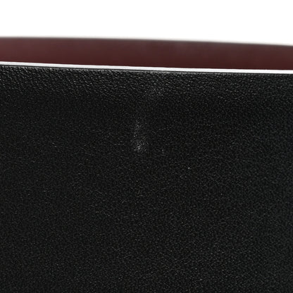 Chanel Calfskin CC Reversible Belt 80 32 Black Burgundy 5 of 8