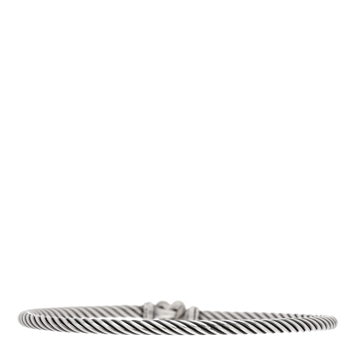 Sterling Silver Diamond Cable Collectibles Heart Bracelet