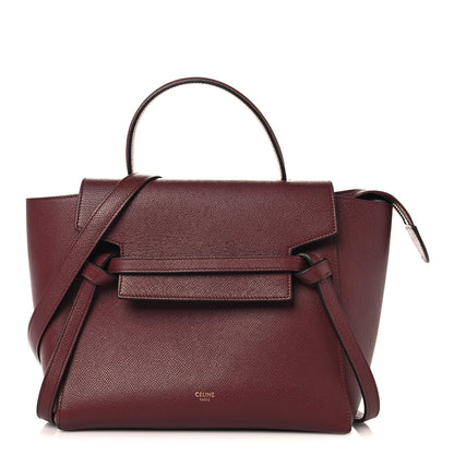Celine Grained Calfskin Micro Belt Bag Plum 1 of 9