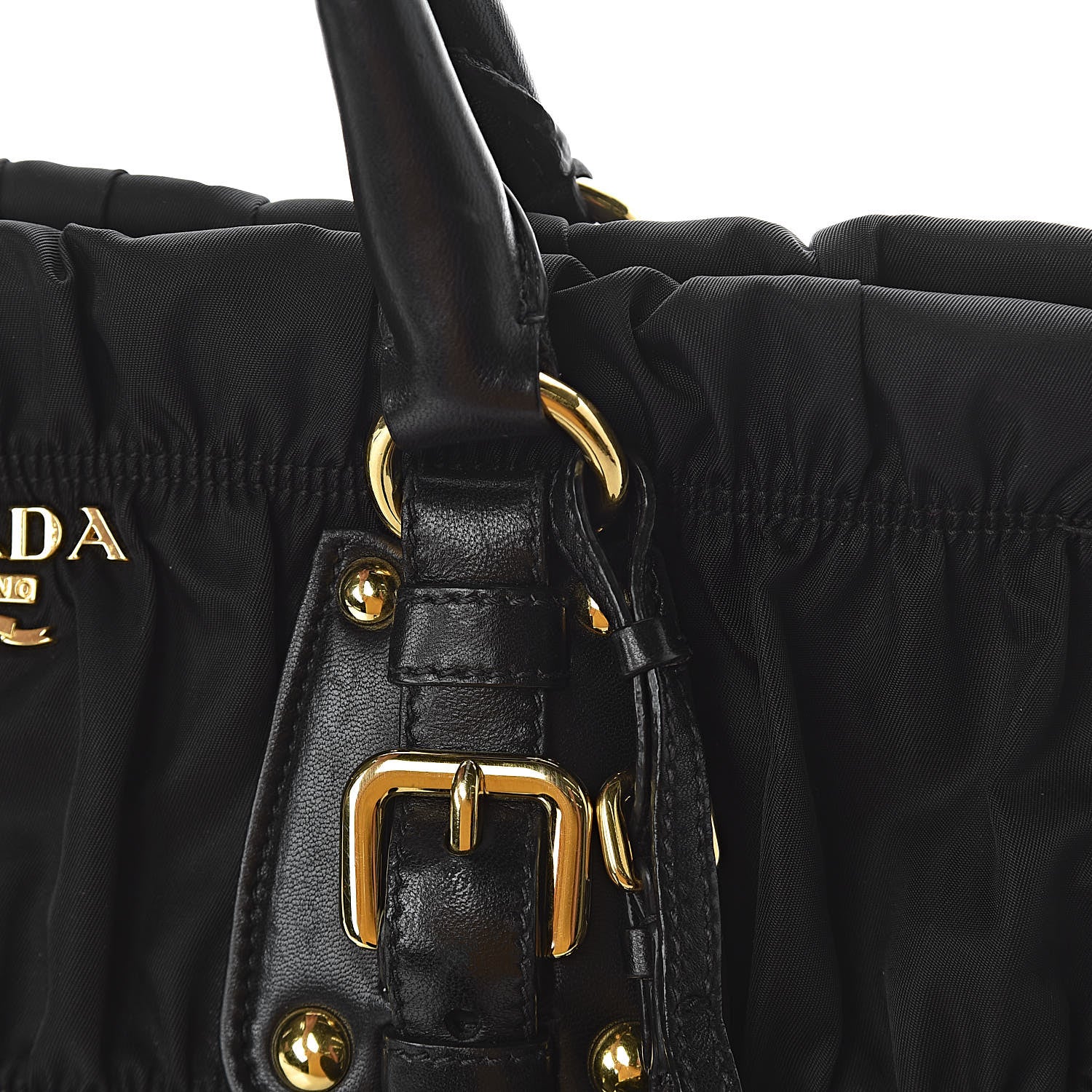 Prada Tessuto Nylon Gaufre Shopping Satchel Black 15 of 18