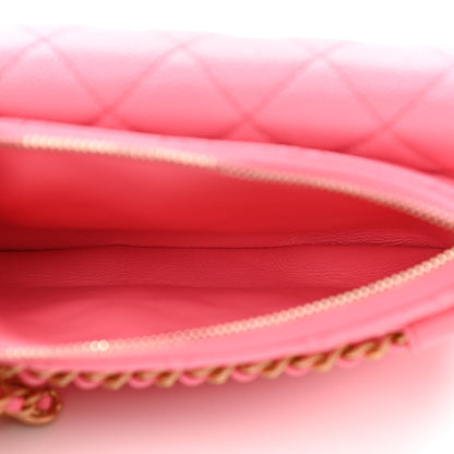 Chanel Shiny Caviar Pick Me Up Flap Belt Bag Pink 7 of 11