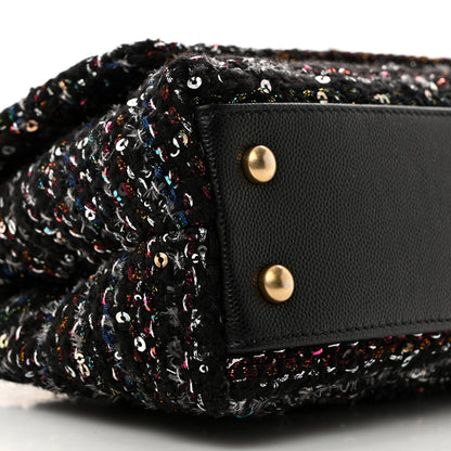 Chanel Tweed Sequin Mini Coco Handle Flap Black 9 of 10