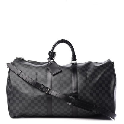 Louis Vuitton Damier Graphite Keepall Bandouliere 55 1 of 10