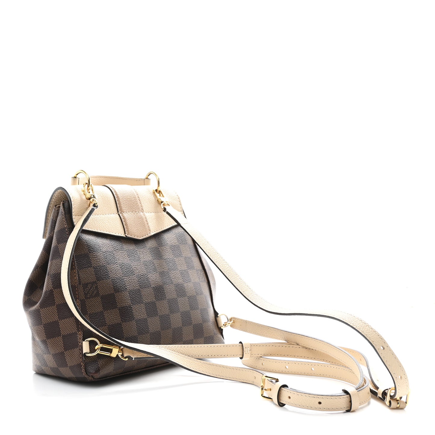 Damier Ebene Clapton Backpack Creme
