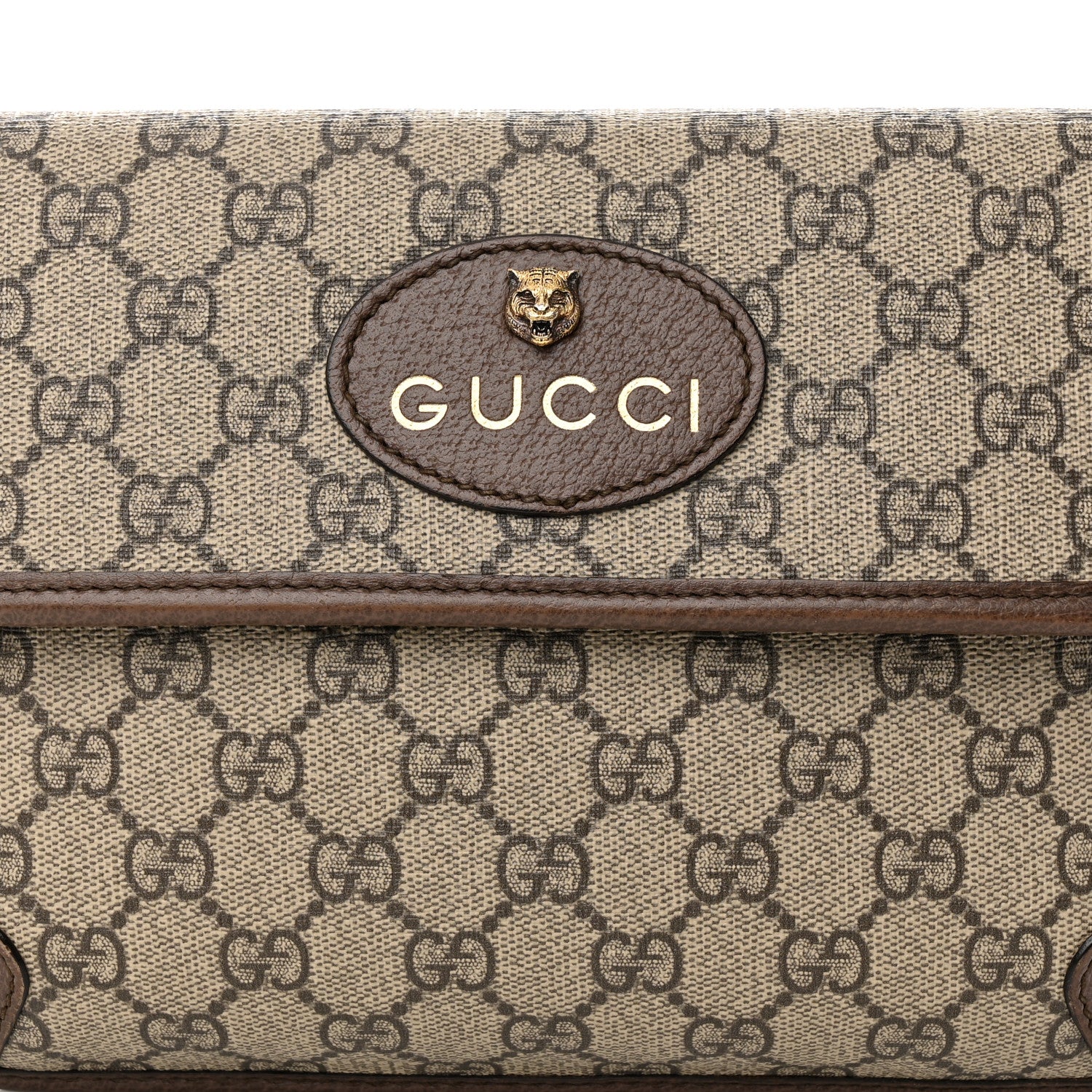 Gucci GG Supreme Monogram Neo Vintage Web Belt Bag Brown 8 of 10