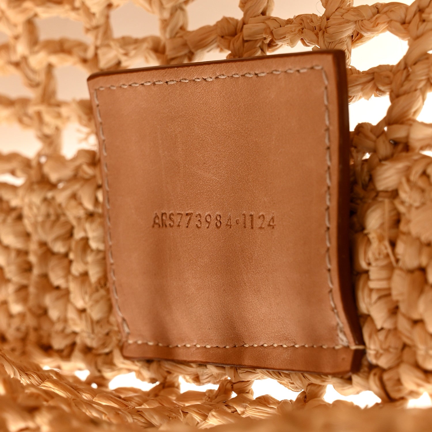 Saint Laurent Raffia Calfskin Oxalis Shoulder Bag Naturale Vintage Brown 7 of 13