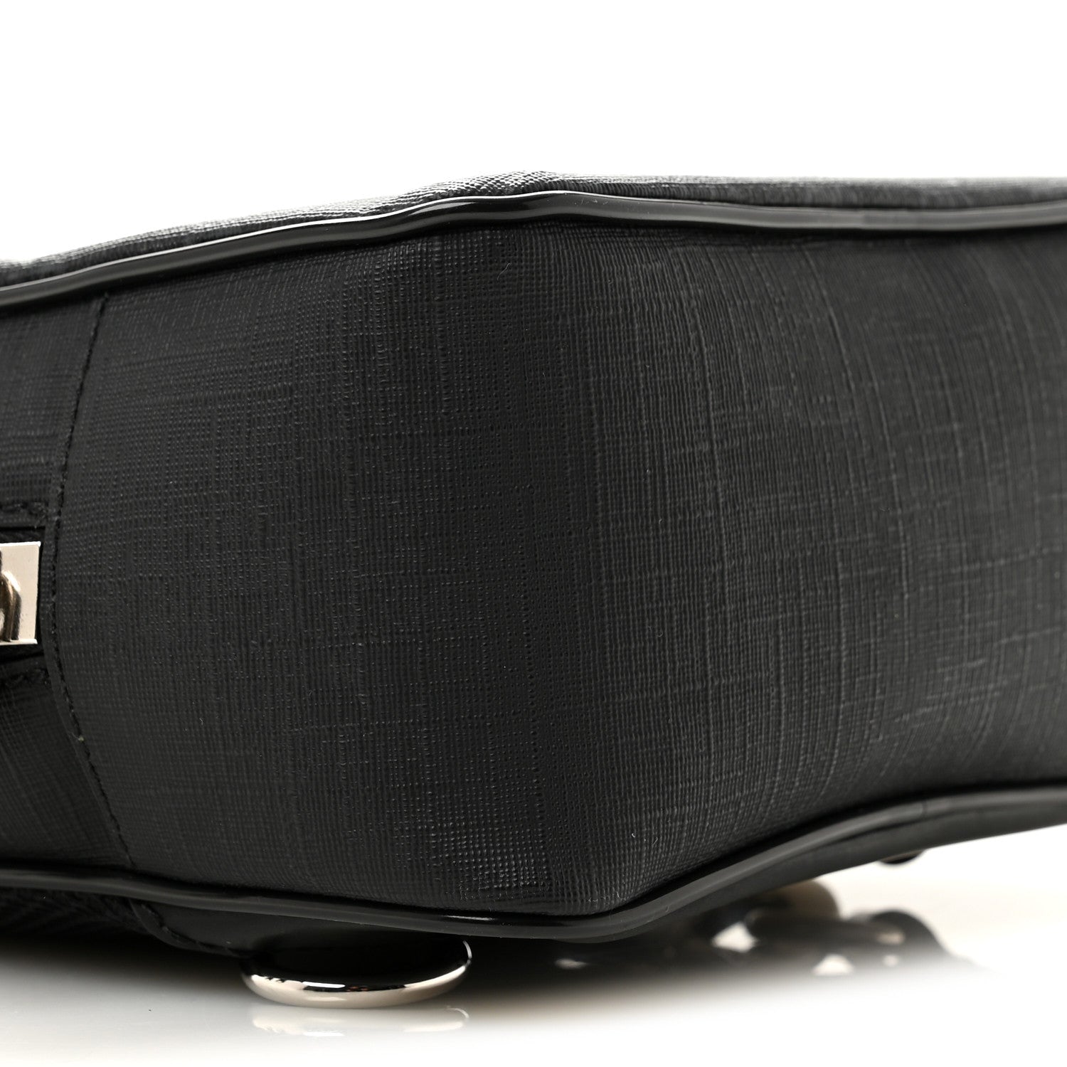 Gucci GG Supreme Monogram Web Belt Bag Black Grey 9 of 10