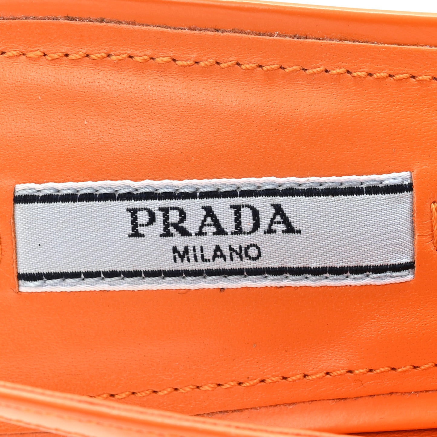 Brushed Calfskin Logo Pointed Toe Slingback Wedges 39.5 Orange