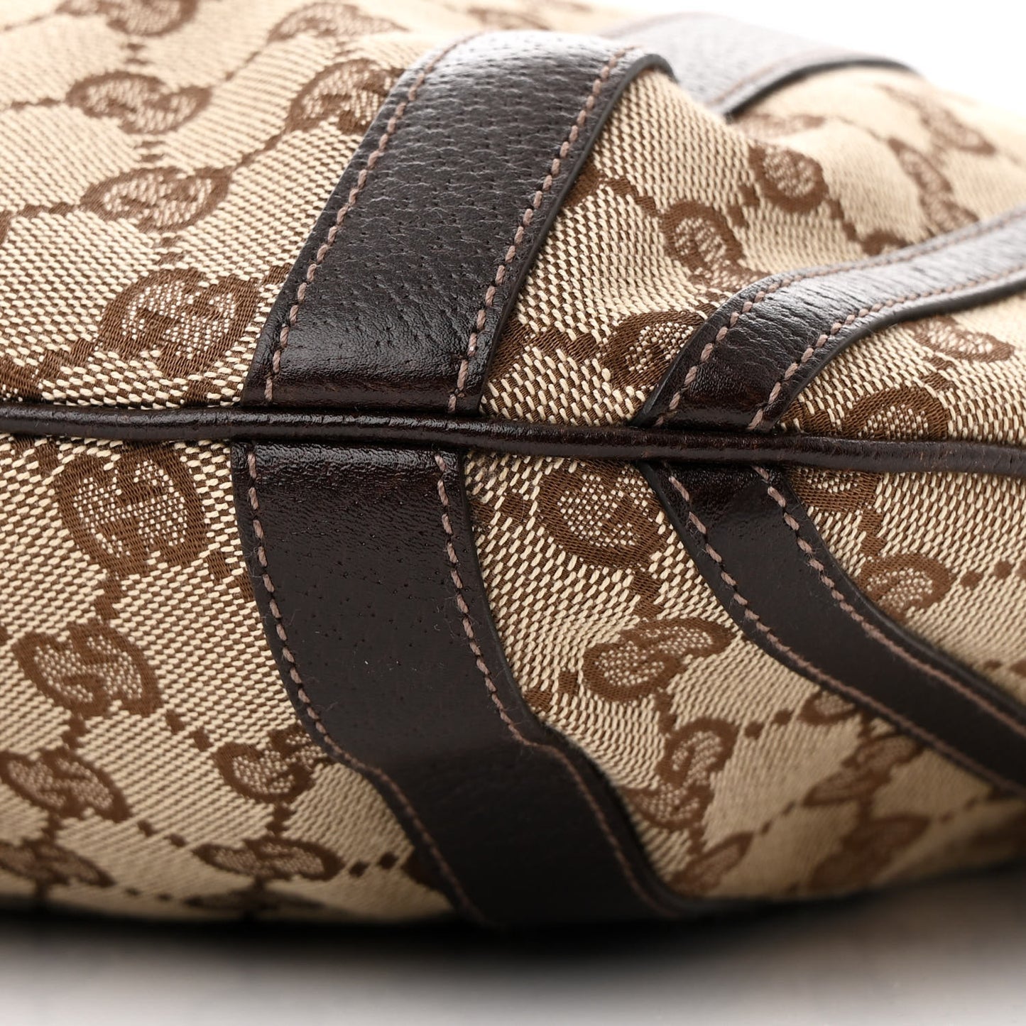 Monogram Medium Abbey Convertible Tote Dark Brown