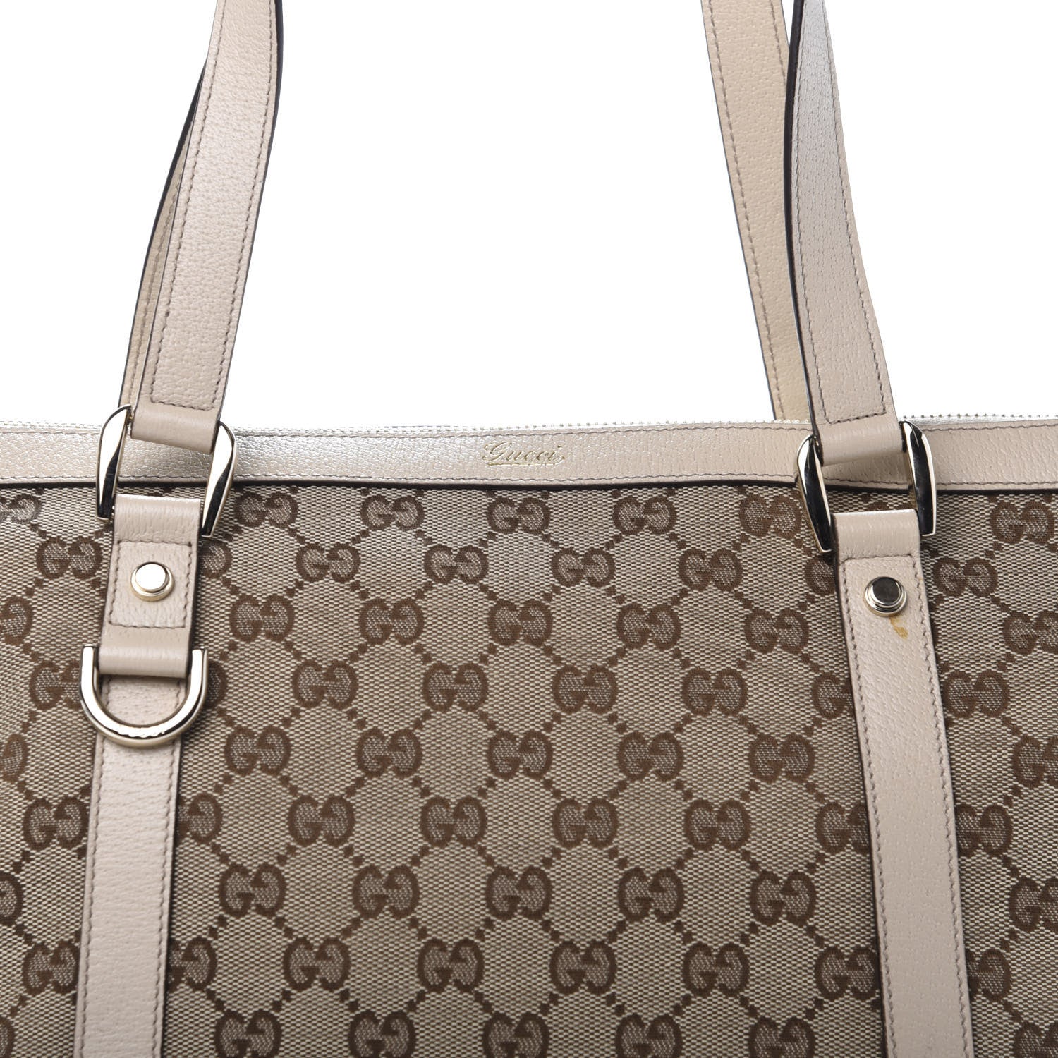 Gucci Monogram Abbey Medium Tote Off White 11 of 11