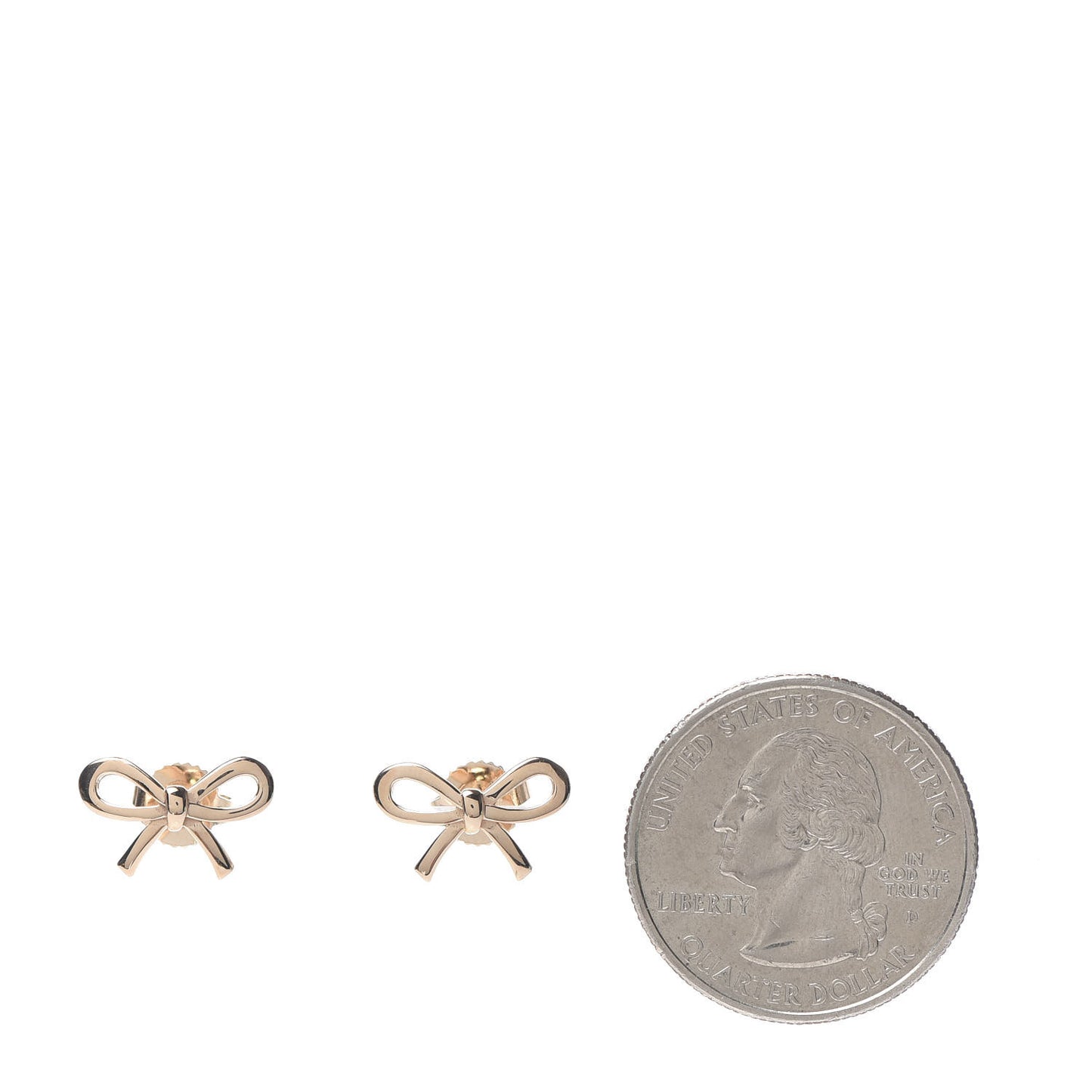 18K Rose Gold Bow Earrings