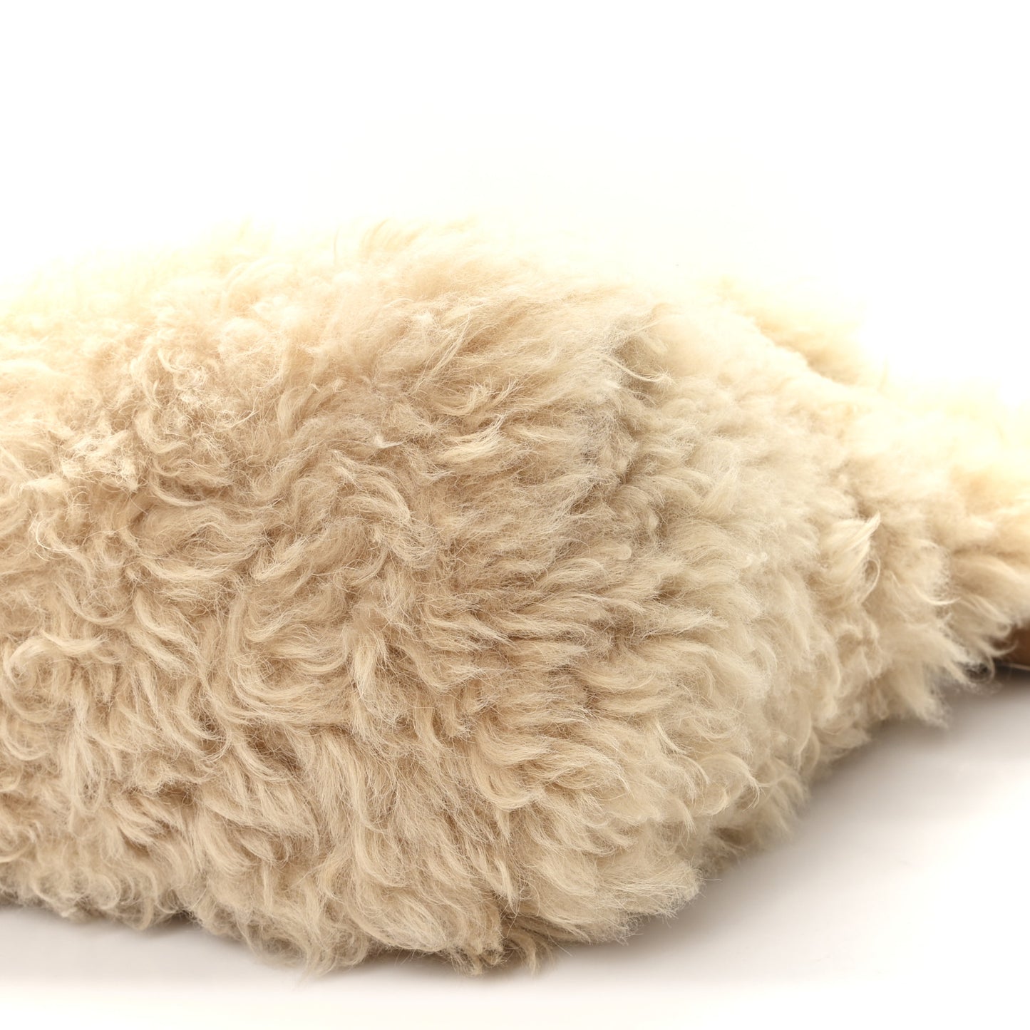 Shearling Shoulder Bag Natural