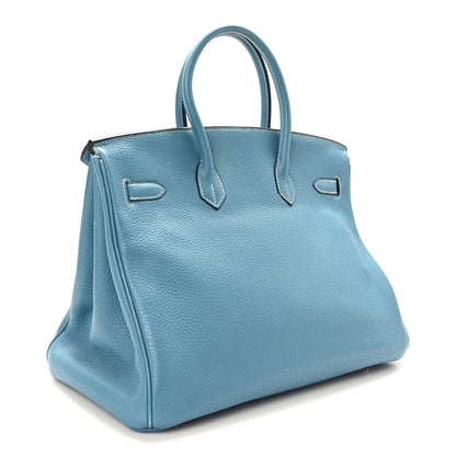 Hermes Togo Birkin 35 Blue Jean 3 of 12