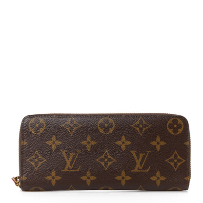 Louis Vuitton Monogram Clemence Wallet Fuchsia 1 of 12
