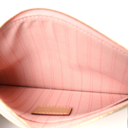 Louis Vuitton Damier Azur Neverfull MM GM Pochette Rose Ballerine 5 of 8