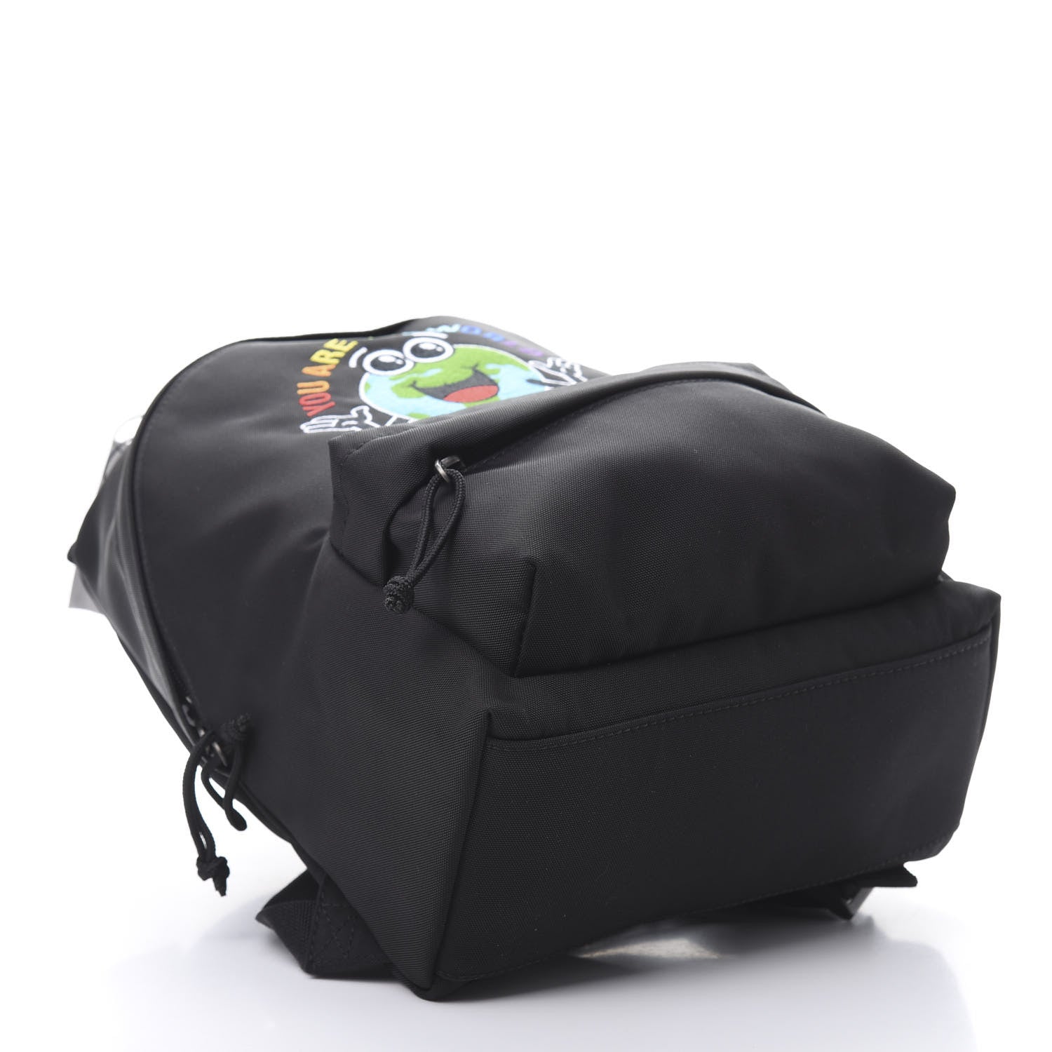 Balenciaga Nylon Embroidered You Are The World Explorer Backpack S Black 3 of 9
