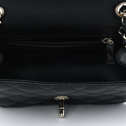 Chanel Lambskin Quilted Mini Square Flap Black 4 of 4