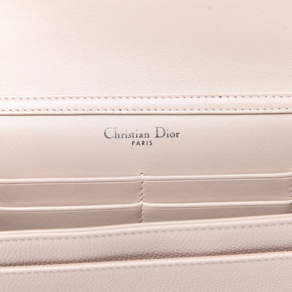 Christian Dior Grained Calfskin Diorama Wallet on Chain Pouch Rose Poudre 6 of 9