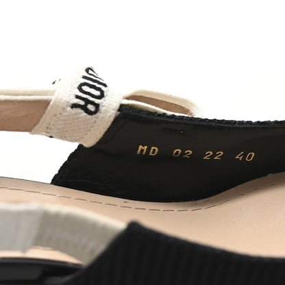 Christian Dior Technical Canvas Ribbon J Adior Slingback 65mm Pumps 40 Black 9 of 10