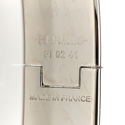 Hermes Matte Enamel Narrow Clic Clac HH Bracelet T5 Etain 4 of 5