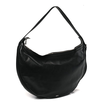 Versace Calfskin Large Repeat Zip Hobo Black 3 of 8