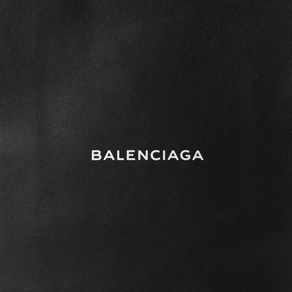 Balenciaga Calfskin Medium Logo North South Shopping Tote Black 10 of 10