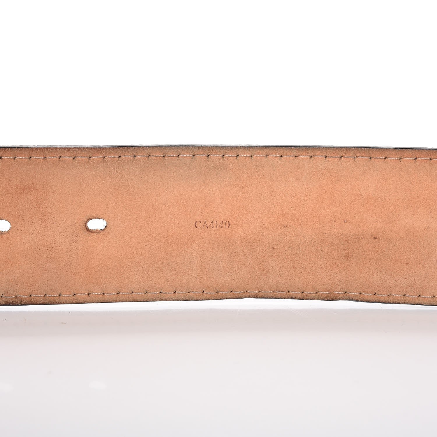Louis Vuitton Calfskin Jeans Belt 100 40 Black 7 of 11