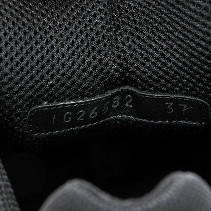 Chanel Suede Calfskin CC Sneakers 37 Black 8 of 8