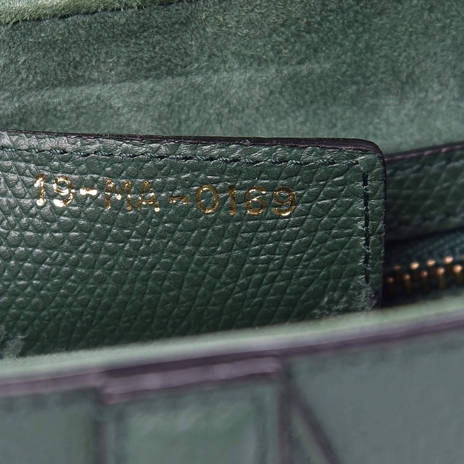 Christian Dior Grained Calfskin Saddle Bag Green 7 of 9