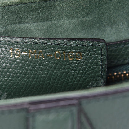 Christian Dior Grained Calfskin Saddle Bag Green 7 of 9