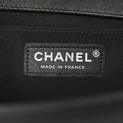 Chanel Calfskin Quilted Medium Boy Flap So Black 6 of 11