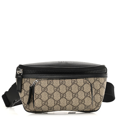 Gucci GG Supreme Monogram Belt Bag Black 1 of 11