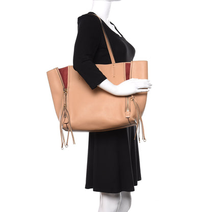 Chloe Smooth Calfskin Medium Milo Shopping Tote Beige 2 of 10