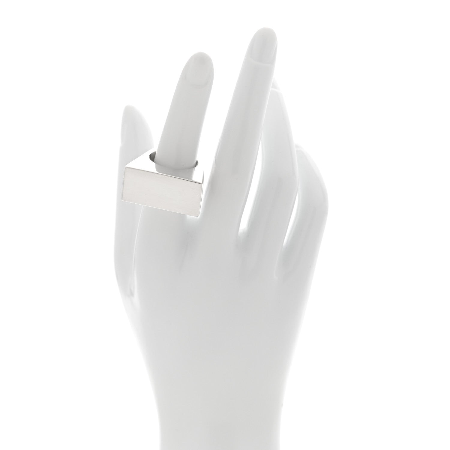 Tiffany Sterling Silver Out of Retirement Rectangle Ring 53 6.25 2 of 6