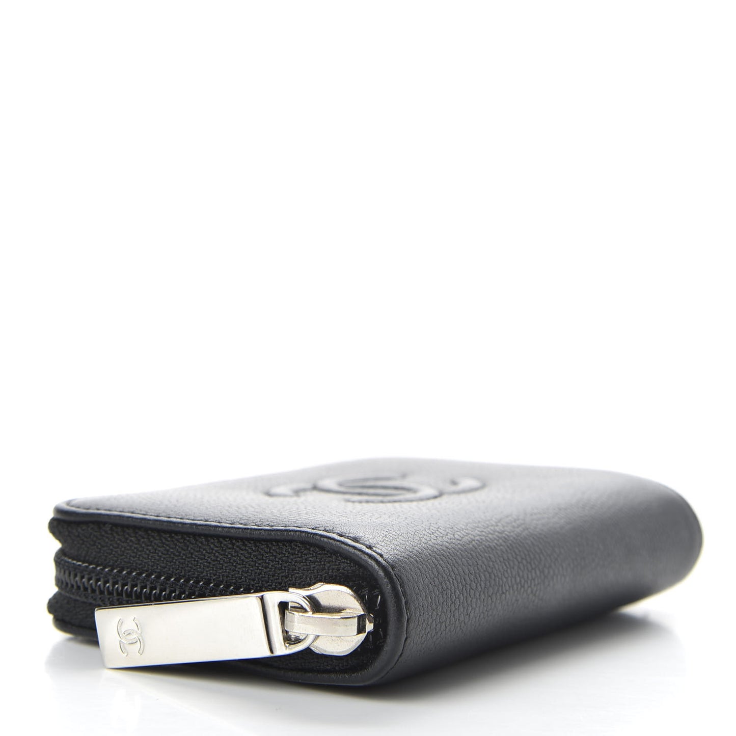Caviar Timeless CC Zip Around Coin Purse Black